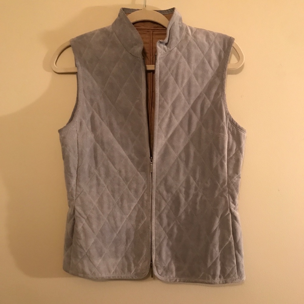 Suede vest